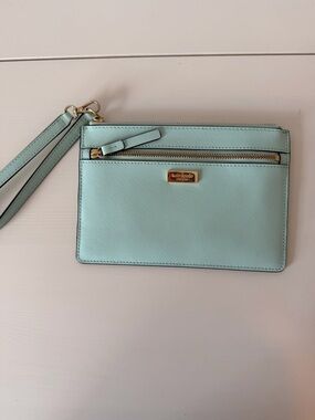 Kate Spade Mint Leather Wristlet